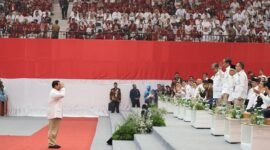 Acara Apel Akbar Partai Gerindra di Indonesia Arena. (Facebook.com @Prabowo Subianto)