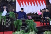 Pidato perdana Presiden RI, Prabowo Subianto. (Dok. Tim Media Prabowo)

