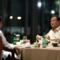 Presiden Joko Widodo (Jokowi) dan Presiden Terpilih Prabowo Subianto santap malam dan berdiskusi di sebuah restoran di Plataran Gelora Bung Karno (GBK). (Instagram..com @prabowo)