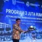 Direktur Utama PT Bank Tabungan Negara/BTN (Persero) Tbk Nixon LP Napitupulu dalam acara Developer Gathering bersama Menteri Perumahan dan Kawasan Permukiman, Menteri Dalam Negeri, dan Menteri Agraria dan Tata Ruang (ATR) yang diadakan PT Bank Tabungan Negara/BTN (Persero) di Menara BTN, Jakarta, Jumat (8/11/2024). ANTARA/M. Baqir Idrus Alatas.