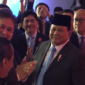 Presiden Prabowo Subianto menyanyikan lagu 