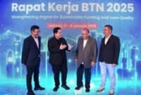 Menteri Badan Usaha Milik Negara (BUMN), Erick Thohir dan jajaran manajemen BTN. (Dok. BTN)